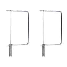 Cheese Slicer Accessories Cheese Cutter Stainless Steel Components - Great for Making Giftable Cheese Cutting Boards with This Cheese Slicer Kit (Stainless Steel Handle, 2)