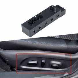 munirater Front Left Driver Side Switch Power Seat Adjuster Recliner Switch 10 Way Replacement for 2007-2012 Altima 87066-JA03A