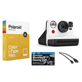 Polaroid Now i-Type Instant Film Camera (Black and White) + Polaroid Color Film Bundle
