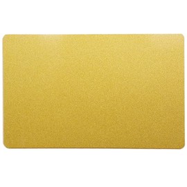 Ebamaz Pack of 10 Thick Sublimation Metal Business Aluminium Business Cards 86 x 54 x 0.45 mm Blank for Colour Printing/UV Printing/Laser Engraving (Pearl Gold)