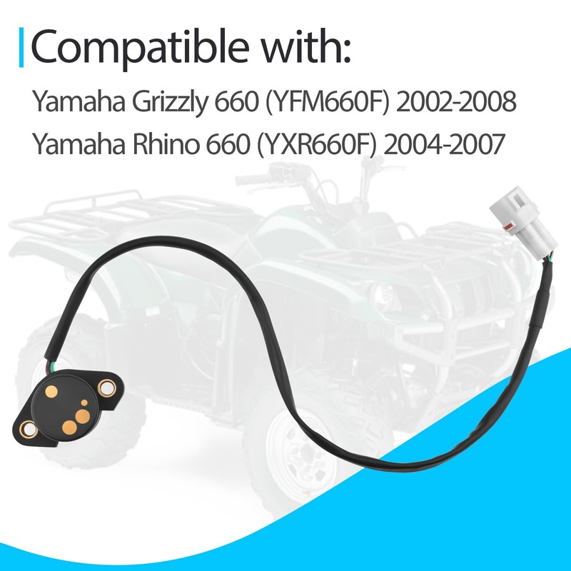 Neutral Switch Assembly Compatible with Yamaha Rhino 660 YXR660F Grizzly