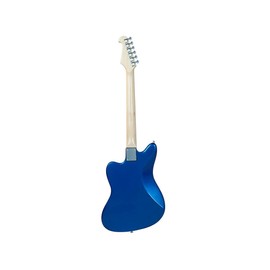Monoprice Indo Series 6 String Alder-Body Electric Guitar, Right, Blue (610887)