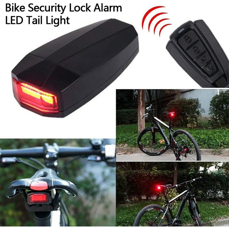 Bike Tail Light USB Rechargeable Smart Bike Tail Light Wireless