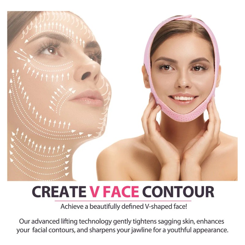 Faja Facial Mentonera Reafirmante Para Bichectomía Grande