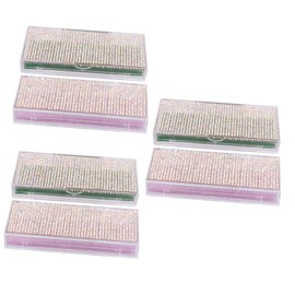 Baluue 3sets Eyelash Storage Box Organizer Case for False Lashes Easy Access Storage Container for Eyelash Application 2pcs*3