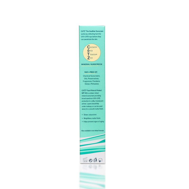 COTZ Face Prime & Protect Tinted Mineral Sunscreen and Facial