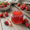 BREXONIC Strawberry Boba Pearls Popping Bursting Boba, Tapioca Pearls For