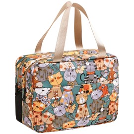 wordmouk Toiletry Bag Wet and Dry Separation Double-Layer Large Cosmetic Bag Travel Makeup Bag Water-Resistant Hanging Toiletry Wash Bags Toiletries Organizer Toilet Bags for Swimming Gym Trip