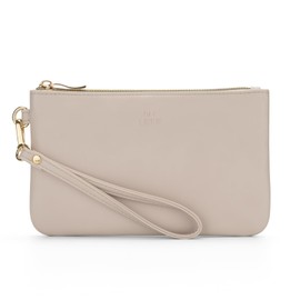 GM LIKKIE Wristlet Purse for Women, Evening Clutch Purse with strap for Party and Prom, Beach Bag for Summer (Light Pink PU Leather)