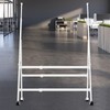 MUKUANG A-Frame Foldable Whiteboard Stand, Height and Width Adjustable, Mobile