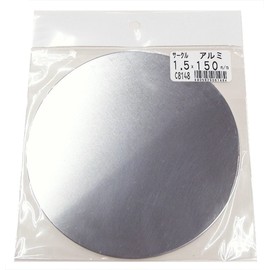 Kyuho Metal Manufacturing C8148 Aluminum Plate, Circle, Thickness 0.06 x Diameter 5.9 inches (1.5 mm) x Diameter 5.9 inches (150 mm)