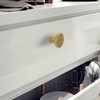 goldenwarm 4 Pack Gold Drawer Knobs Brass Cabinet Knobs Gold