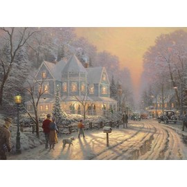 Schmidt Spiele 58627 Festive Christmas Days Thomas Kinkade Jigsaw Puzzle 1000 Pieces