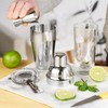 6-Piece Cocktail Shaker Set 24oz Shaker Strainer Muddler Jigger Mixing