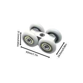 CTForest 8 Pcs Rolls for Sliding Doors, Sliding Door Fittings, Sliding Door Roller, Suitable for Balconies, Kitchens, Dining Rooms, Bathrooms, Toilets