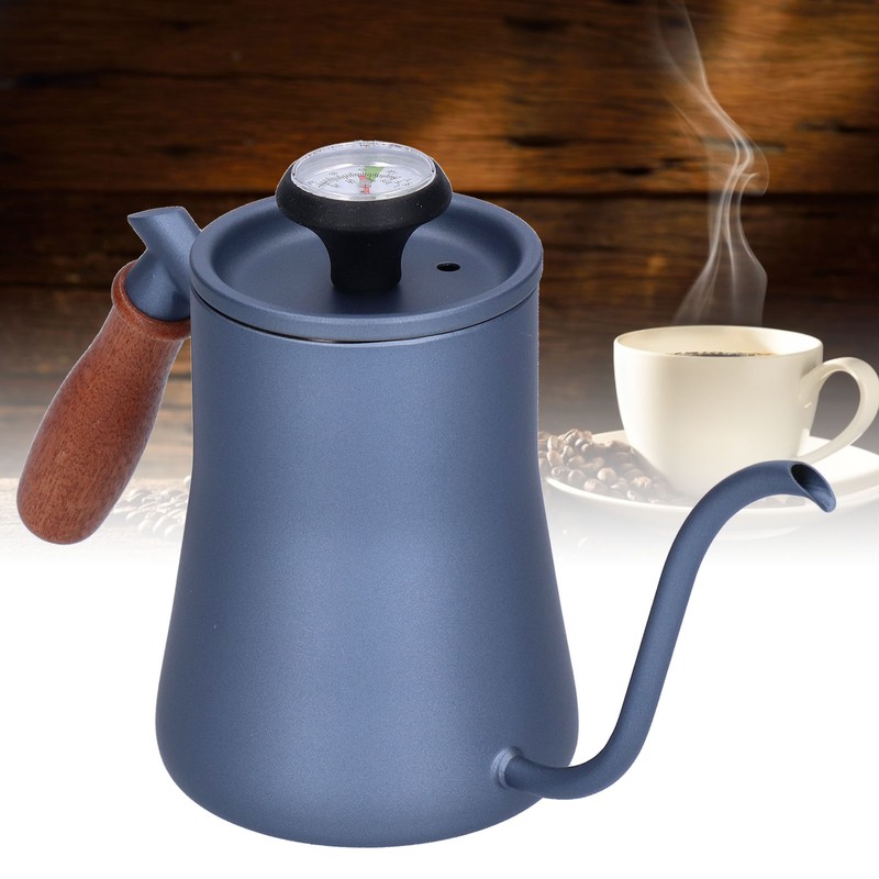 550ml Gooseneck Coffee Kettle Pour Over Coffee Maker with Thermometer