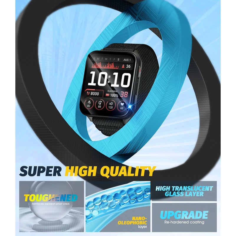 Orzero (4 Pack) Watch Screen Protector Compatible for Garmin Venu