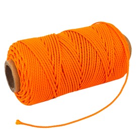 150ft Scuba Diving Reel Line Replacement,2mm High Strength Spool Reel Line Cord for Scuba Dive Reel - Deep Sea, Wreck and Cave Diving, Safety Dive Marker, Dive Float Flag Orange