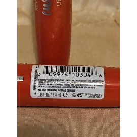 Revlon LOT OF 2-REVLON-KISS CUSHION-LIP TINT-250 HIGH END CORAL-0.15oz EACH-NEW/SEALE