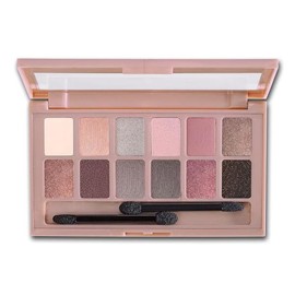 12컬러 아이섀도우 팔레트 매트 쉬머 쉐이드 블렌딩 파우더 메이크업 키트 12-Color Eyeshadow Palette Matte Shimmer Shade Blending Powder Makeup Kit [BLUSHED S]