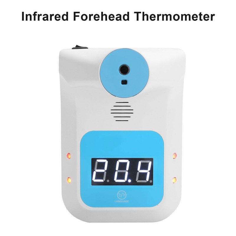 Infrared Forehead Thermometer Non Contact Digital LCD Wall Mounted Thermometer