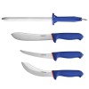 BOLEXINO 4 Pcs Butcher Knife Set W/Non-slip Softgrip, incl. 8"
