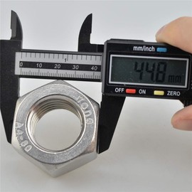 XunLiu 316 Stainless Steel Hex Nut (1, M30-3.5 Pitch)
