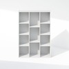 Furinno Reed 11-Cube Open Shelf Clothing & Closet Storage Organization,