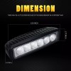 Unbranded 2pcs 6Inch LED Work Light Bar Flood Beam Reverse