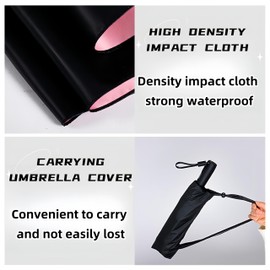 2-in-1 USB Rechargeable Cooling Umbrella with Built-In Fan | UV Sun Protection & Portable Design for Outdoor Activities (Pink)