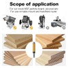 XDENGP Top and Bottom Bearing Flush Trim Router Bit 1/2