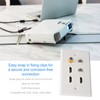 for HDMI and Network Wall Plate, 6 Ports HD Network