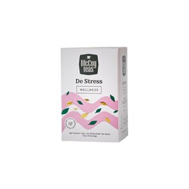 McCoy Teas Wellness De Stress Tea Bags Stress Relief Tea Drinks with Calming Gotukola Lavender Cumin & Fennel for Relaxation and Inner Peace with Premium Tea from Sri Lanka, 20 Tea Bags (Pack of 01)
