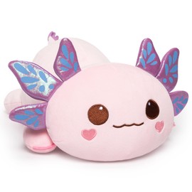 Cute Axolotl Plush Pillow, Kawaii Plushies Pink Axolotl Stuffed Animals, Squishy Plushies, Cuddle Plush Pillow for Kids & Girls (13 Inch)