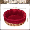 Hushee 3 Pack 9.1 Inch Round Offering Baskets for Church