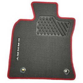 Genuine Toyota 2025 + Camry Gray w/Red Carpet Floor Mats PT206-03251-02