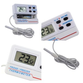 Digital Gefrierschrank oder Kühlschrank Thermometer mit Alarm-Funktion und max/min Funktion 1,2 m Kabel
