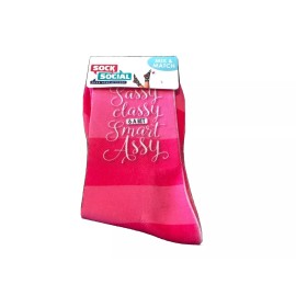 Ladies “Sassy Classy A Bit Smart Assy” Sock Social Novelty Socks Ladies woman’s