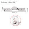 sourcing map Flush Mount Bracket, 44x19mm Zinc Plated Wall Mount