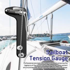 Sailboat Rigging Tension Gauge, PT-1M Professional Tension Gauge - Accurate Rigging Tool for Optimal Sail Performance, Wire Rope Standing Rigging for 2.5, 3, and 4 milimeter Cable Diamete, 360kg