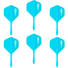 CyeeLife 6個パック ダーツフライトとシャフトを1パーツにまとめました。