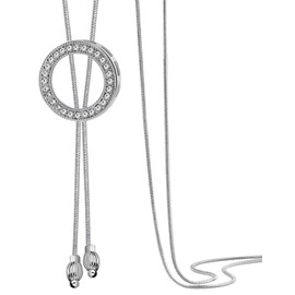 Tidefire Long Sweater Necklace Crystal Sweater Chain, Rhinestone