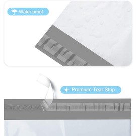 Switory 10X13 Postage Bags, Parcel Bags for Posting Clothes Poly Postal Bags Self Seal Mailing Bag for Clothes Envelopes Postage Bag for Packaging, 25Pcs - White