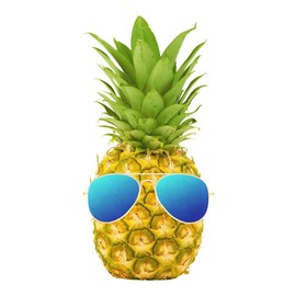 CafePress Cool Pineapple 30"x60" Absorbent, Soft Beach Towel