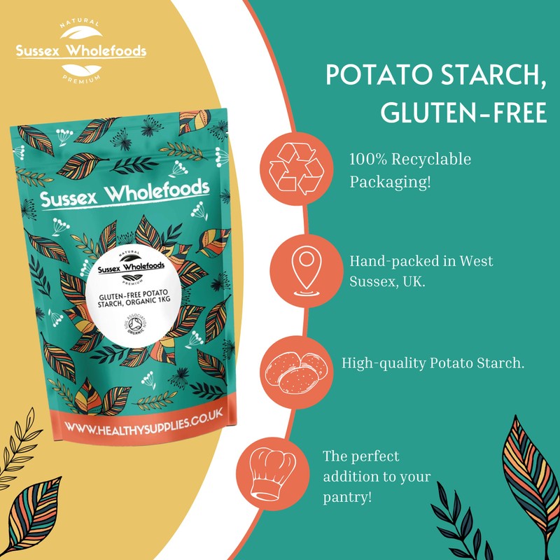 Organic Potato Starch 500g - Gluten-Free, Versatile & Ideal for