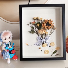 marysgift 3D Photo Frame Shadow Boxes Picture Carft Flower Medal Frames Black - 7" x 5" (17.9 x12.8cm)