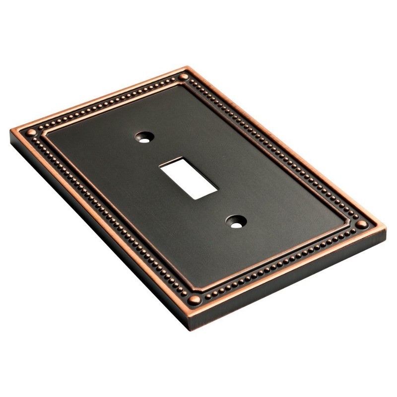 Franklin Brass W35058-VBC-C Classic Beaded single Toggle Switch Wall Plate