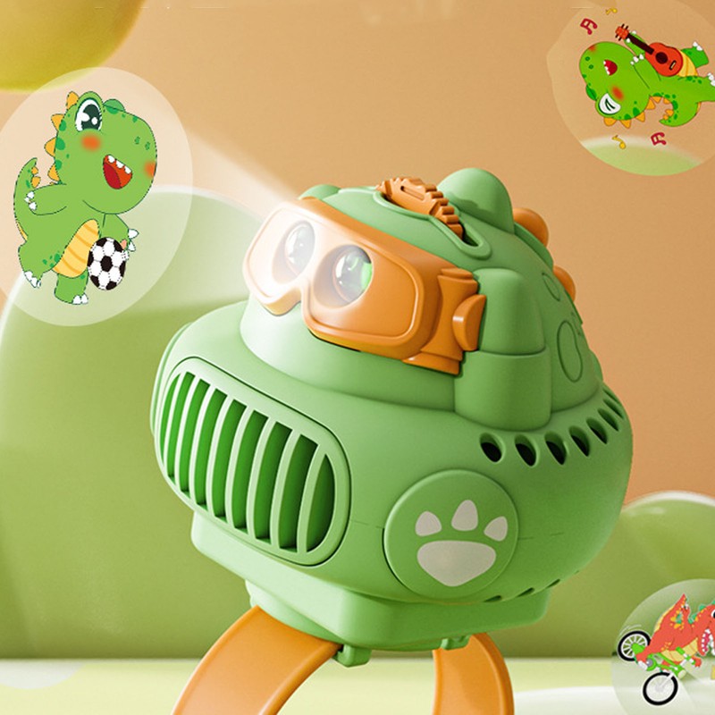 Projection Watch Fan Portable Wrist Fan with Dinosaur Dynamic Projection