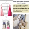 2 Pack Scarf Hanger,Leggings Hangers for Closet,360°Rotating Metal Belt Hangers
