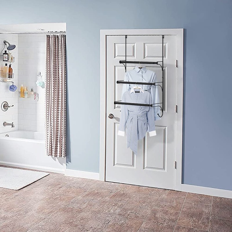 Over the Door Towel Rail - 3 Tier Bathroom Hanging